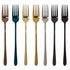 Stylish Stainless Steel Fork - 7 Piece Set - Cutlery Set