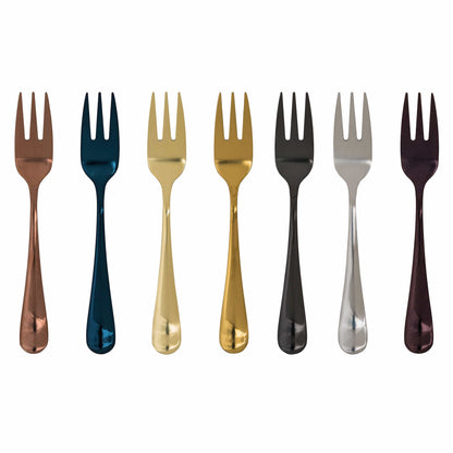 Stylish Stainless Steel Salad Fork - 7 Piece Set - Cutlery 