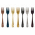 Stylish Stainless Steel Salad Fork - 7 Piece Set - Cutlery 