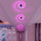 Swirl Effect Flush Ceiling Light - Pink / Mounted - Ceiling 