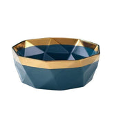 Teal Golden Border Luxury Dining Set - Bowl - Dining Set