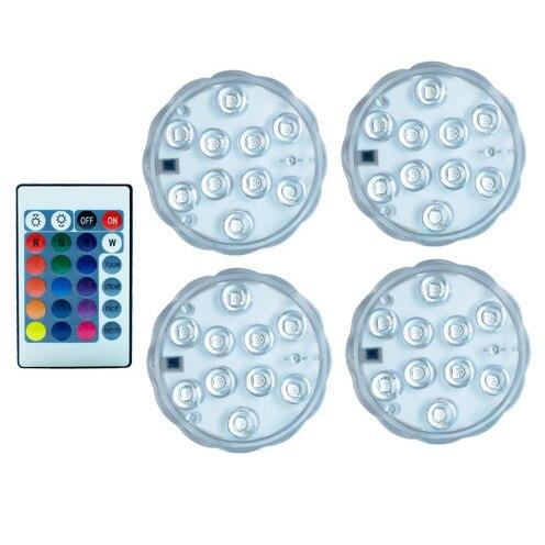 Tiny Remote Control LED Light - 4 Lamps - Decorative Light