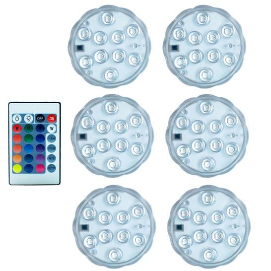 Tiny Remote Control LED Light - 6 Lamps - Decorative Light