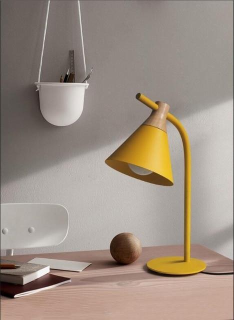 Toula - Stylish Sleek Desk Lamp - Yellow - Table Lamp