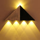 Triangle Wall Washer Lamp - Yellow Multi - Wall Light