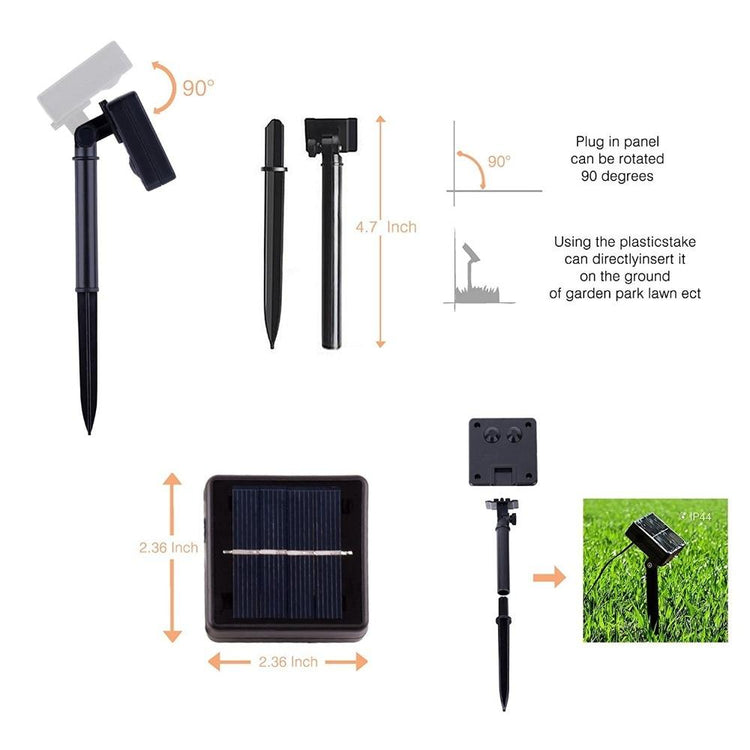 Tube String LED Solar Garden Light - Solar Light