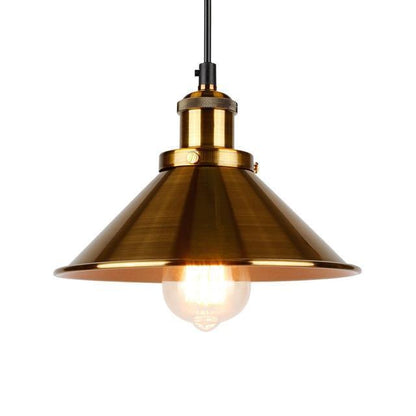 Uriah - Lamp Shade Pendant Light - Gold - Pendant Lamp