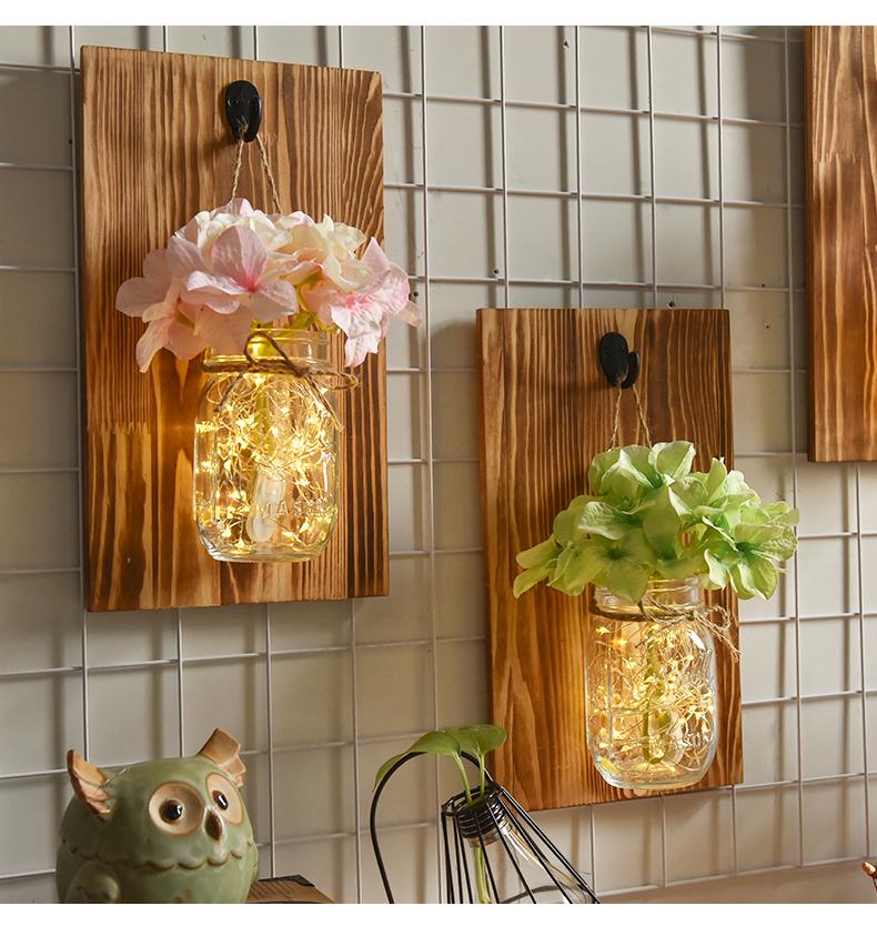 Valo - Wall mounted Decorative Fairy Light in Jar - Wall 