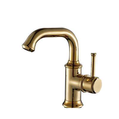 Vintage Industrial Style Bathroom Faucet - Gold Small - 