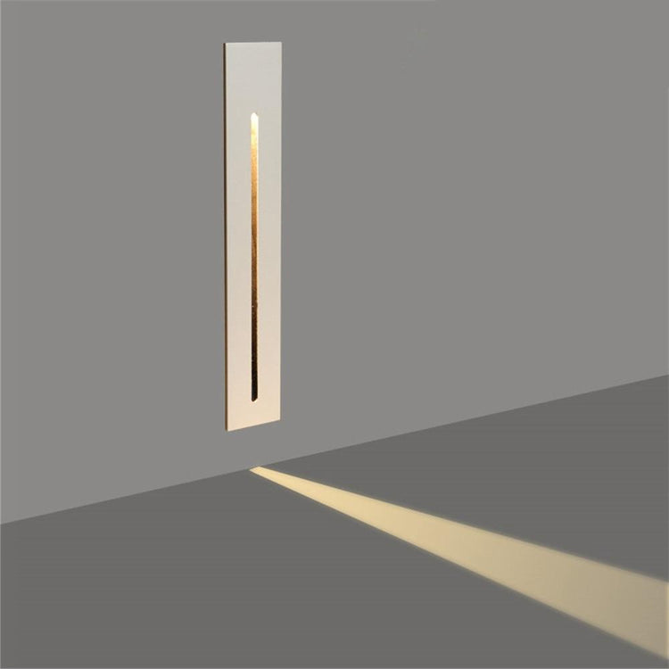 Wall Mounted Recessed Slit Light - White / Cool White - Wall