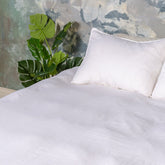 White Solid European Linen Duvet Cover Set - Duvet Cover Set