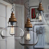Ziva - Vintage Glass Pendant Lamp - Dome - Pendant Lamp