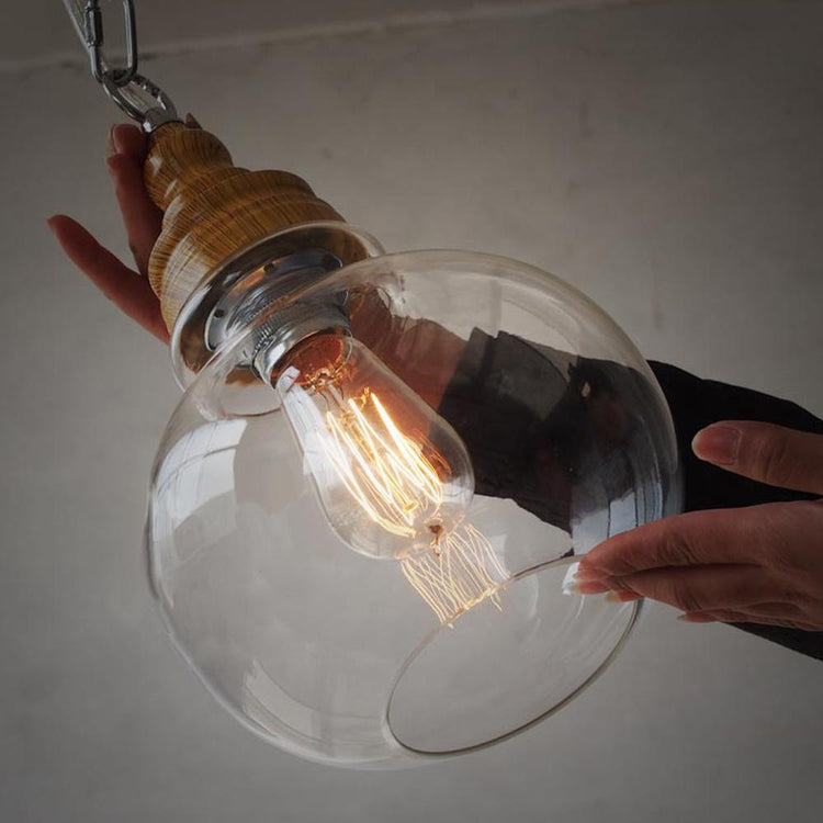 Ziva - Vintage Glass Pendant Lamp - Sphere - Pendant Lamp