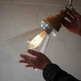 Ziva - Vintage Glass Pendant Lamp - Triangle - Pendant Lamp